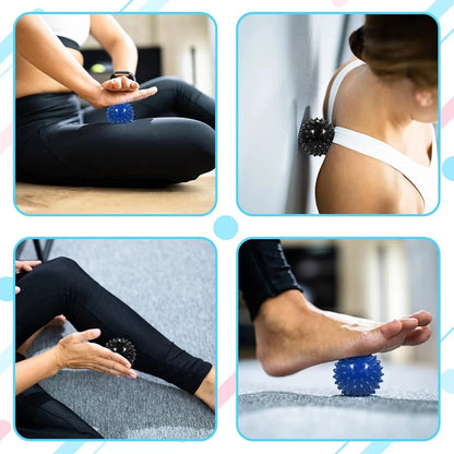 Akupressurmatte Set mit Kissen & Massagebällen – Entspannung & Regeneration für Zuhause | Yogibliss